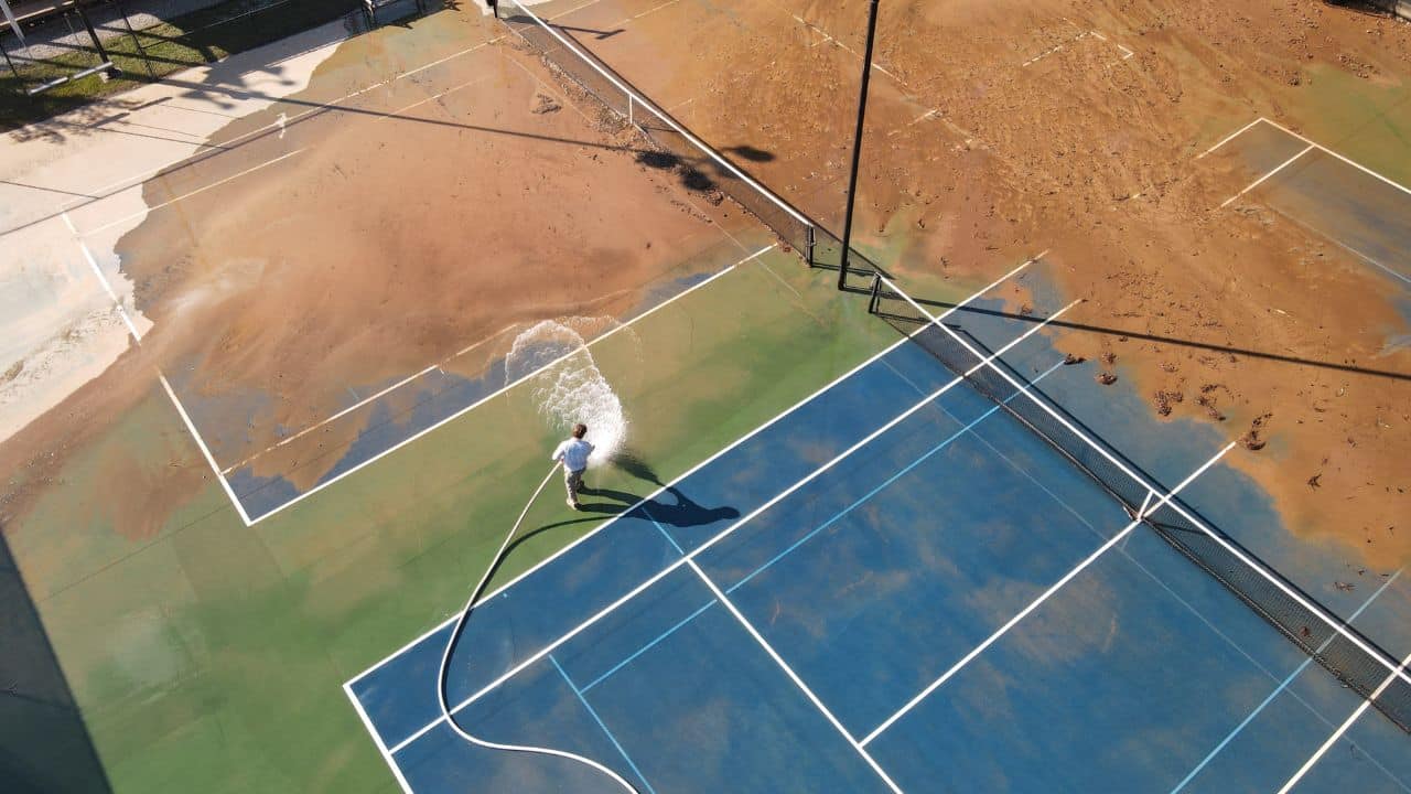 Tennis Court Pressure Washing services in Dallas, TX